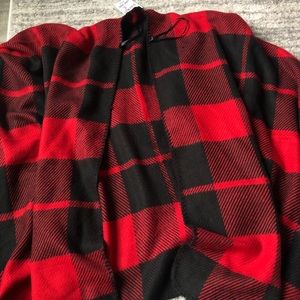 NWT Plaid Cape